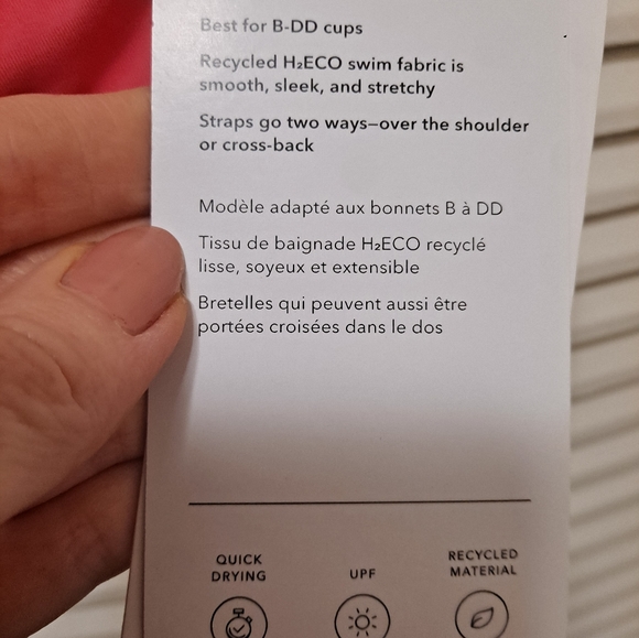 NWT Athleta Hampton Bra Cup Bikini Top, Size 34 B/C - Picture 7 of 8